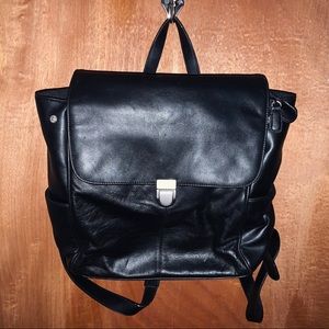 M.London Leather Backpack